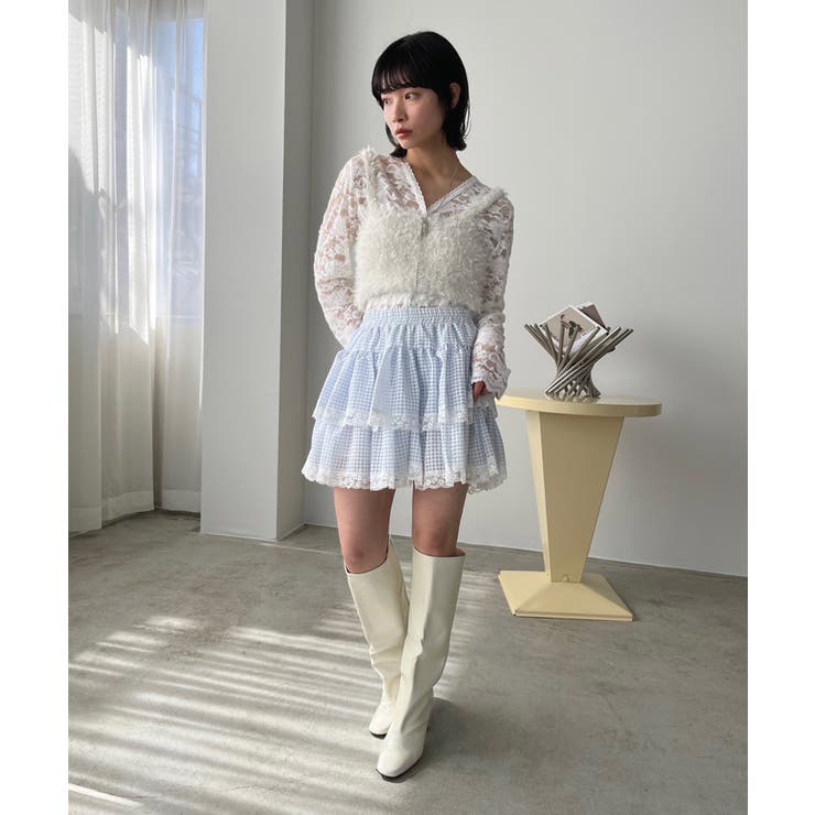 ギンガムチェックティアードミニスカート | Jewelobe | 詳細画像17 