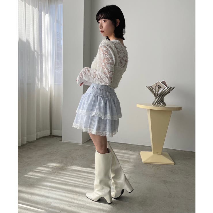 ギンガムチェックティアードミニスカート | Jewelobe | 詳細画像18 