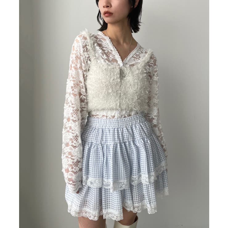 ギンガムチェックティアードミニスカート | Jewelobe | 詳細画像22 