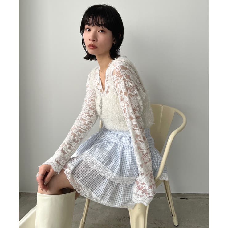 ギンガムチェックティアードミニスカート | Jewelobe | 詳細画像25 