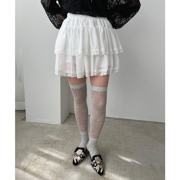 ギンガムチェックティアードミニスカート | Jewelobe | 詳細画像3 