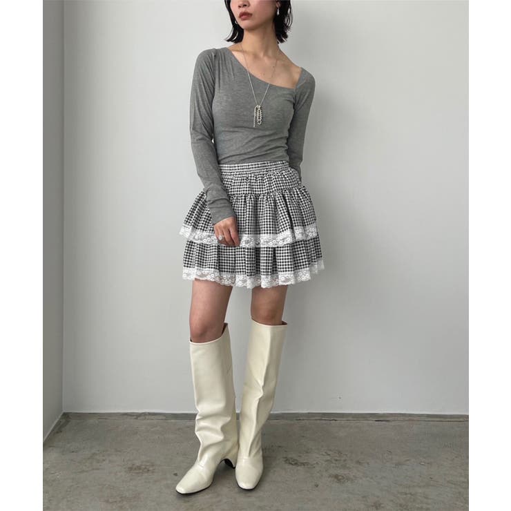 ギンガムチェックティアードミニスカート | Jewelobe | 詳細画像33 