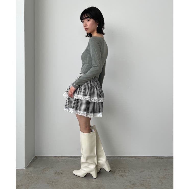 ギンガムチェックティアードミニスカート | Jewelobe | 詳細画像35 