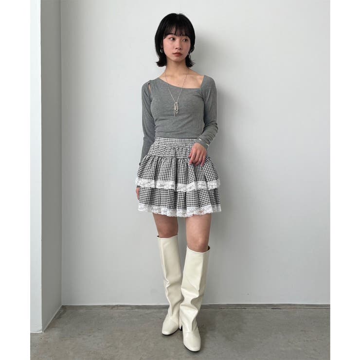 ギンガムチェックティアードミニスカート | Jewelobe | 詳細画像36 