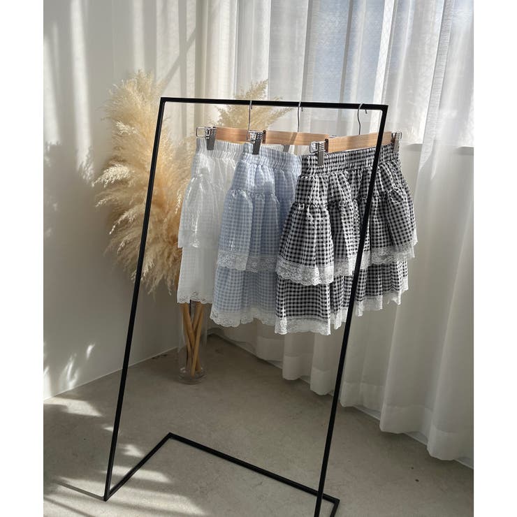 ギンガムチェックティアードミニスカート | Jewelobe | 詳細画像37 