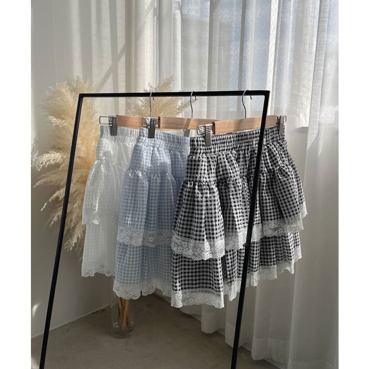 ギンガムチェックティアードミニスカート | Jewelobe | 詳細画像38 