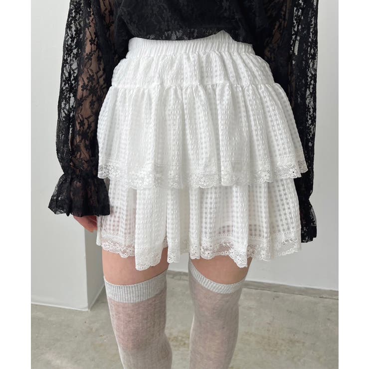 ギンガムチェックティアードミニスカート | Jewelobe | 詳細画像5 