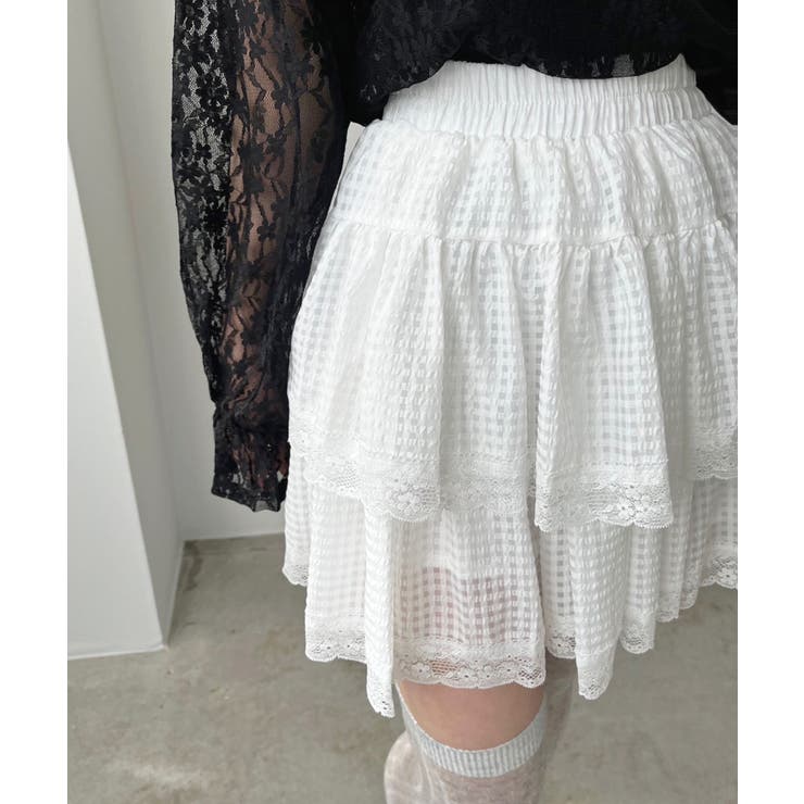 ギンガムチェックティアードミニスカート | Jewelobe | 詳細画像6 