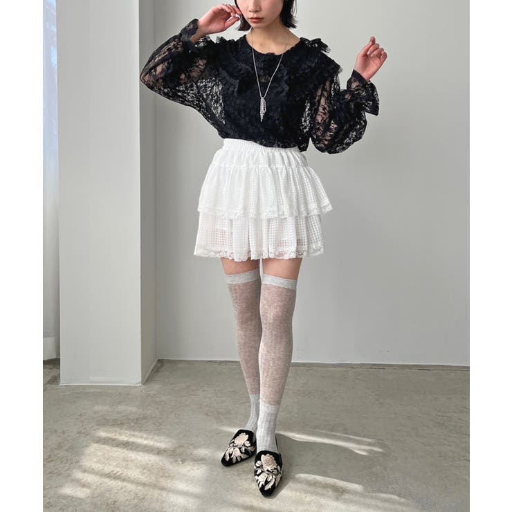 ギンガムチェックティアードミニスカート | Jewelobe | 詳細画像7 