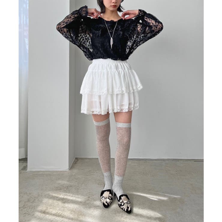 ギンガムチェックティアードミニスカート | Jewelobe | 詳細画像8 