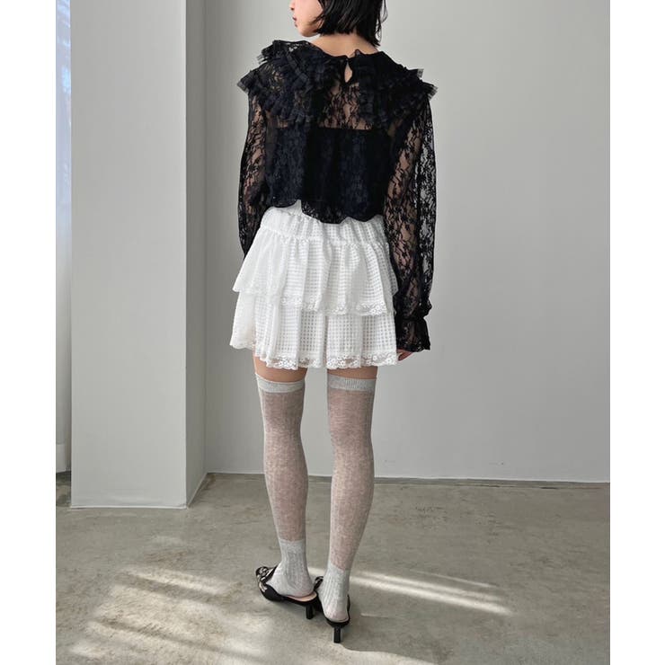 ギンガムチェックティアードミニスカート | Jewelobe | 詳細画像9 