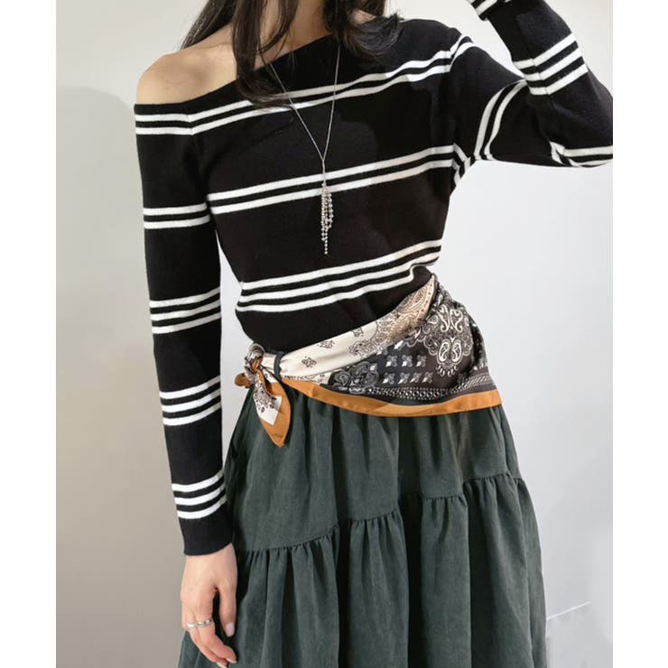 【スカーフセット】スエードタッチティアードマキシスカート | Jewelobe | 詳細画像16 