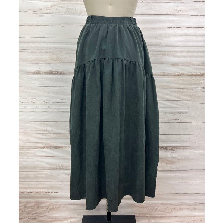 【スカーフセット】スエードタッチティアードマキシスカート | Jewelobe | 詳細画像23 