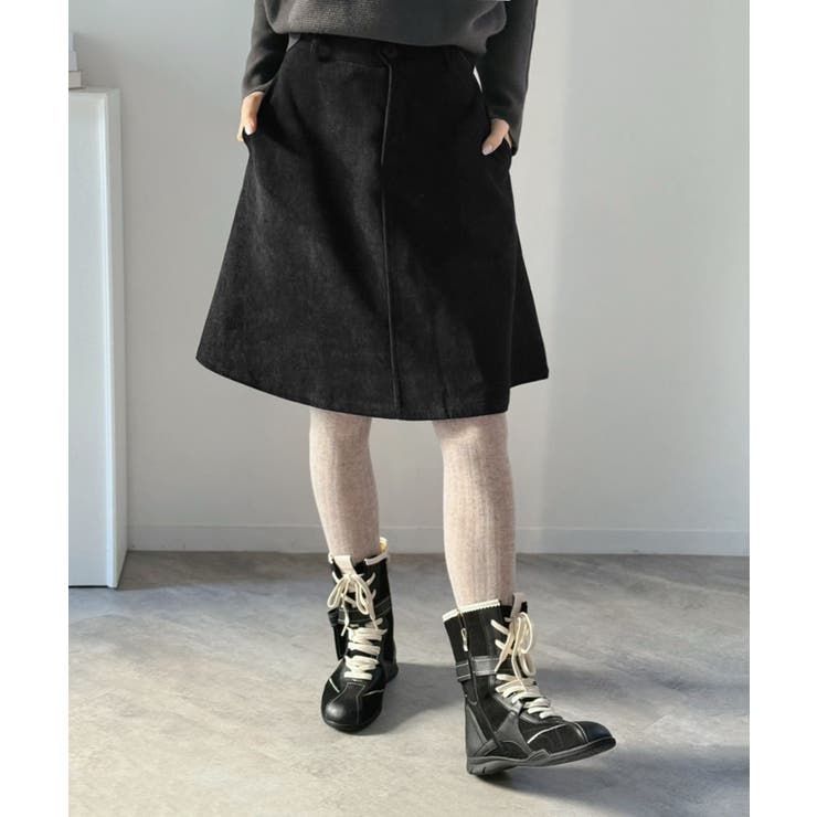 コーデュロイフレアミディスカート | Jewelobe | 詳細画像15 