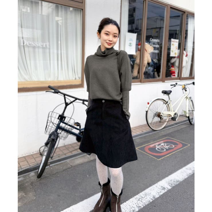 コーデュロイフレアミディスカート | Jewelobe | 詳細画像20 