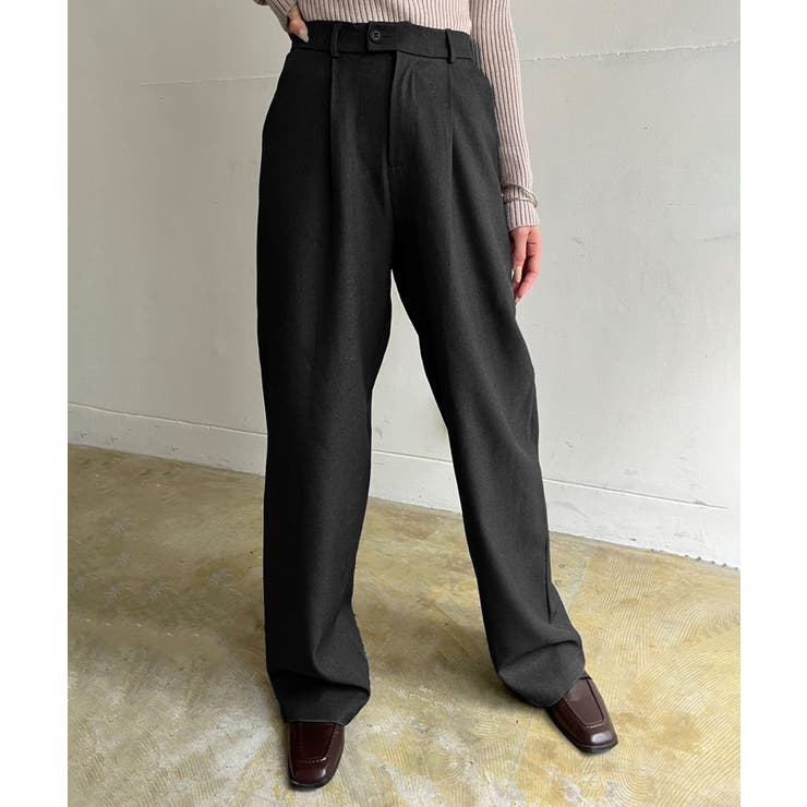 【柄と素材が選べる】ハイウエストセミワイドタックパンツ | Jewelobe | 詳細画像38 