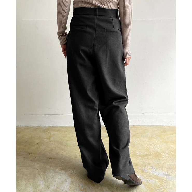 【柄と素材が選べる】ハイウエストセミワイドタックパンツ | Jewelobe | 詳細画像39 