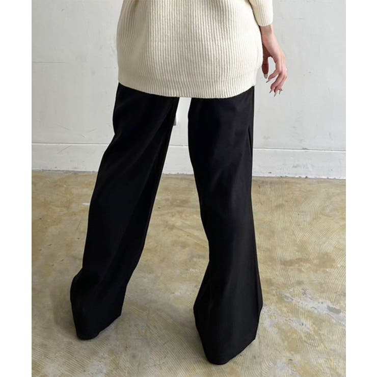 【柄と素材が選べる】ハイウエストセミワイドタックパンツ | Jewelobe | 詳細画像40 