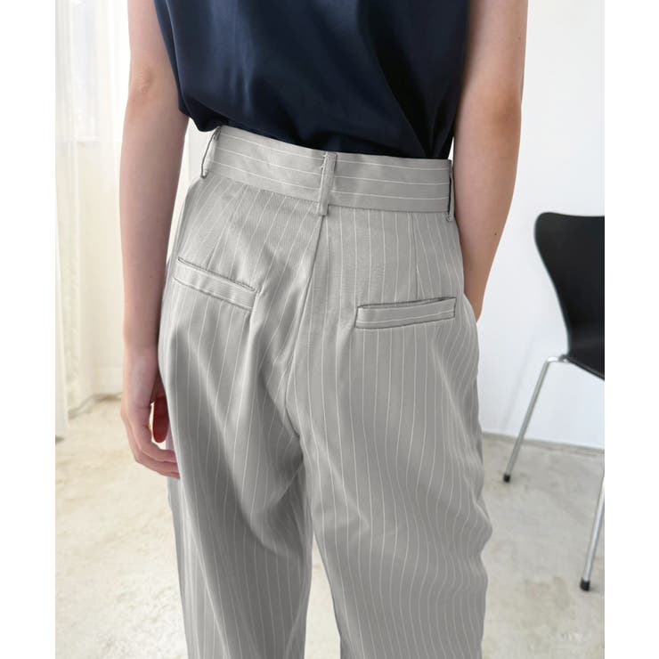 【柄と素材が選べる】ハイウエストセミワイドタックパンツ | Jewelobe | 詳細画像47 