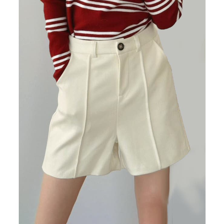 アイボリー | ピンタックピーチショートパンツ | Jewelobe