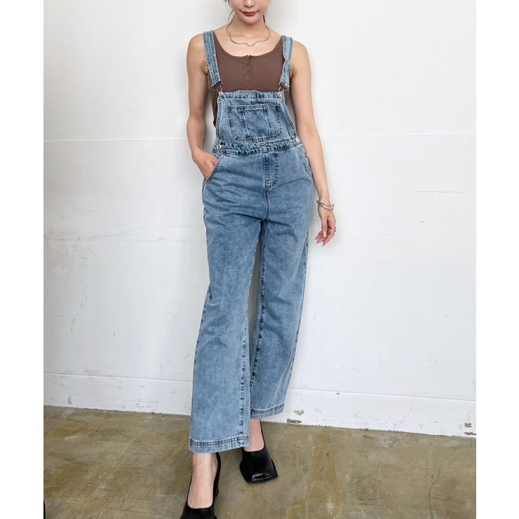 ワイドストレートデニムオーバーオール | Jewelobe | 詳細画像2 