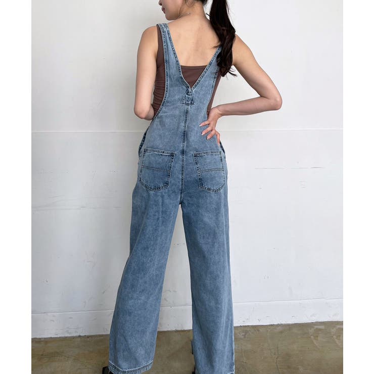 ワイドストレートデニムオーバーオール | Jewelobe | 詳細画像4 