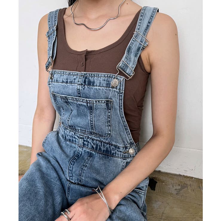 ワイドストレートデニムオーバーオール | Jewelobe | 詳細画像5 