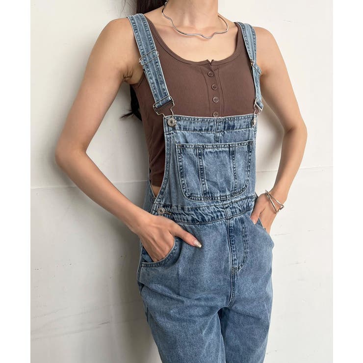 ワイドストレートデニムオーバーオール | Jewelobe | 詳細画像6 