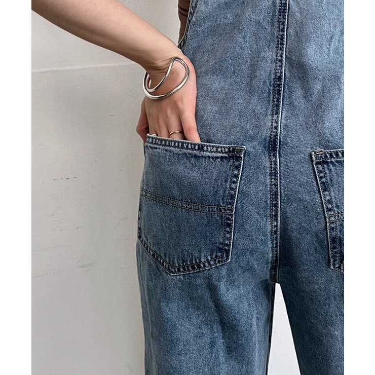 ワイドストレートデニムオーバーオール | Jewelobe | 詳細画像7 