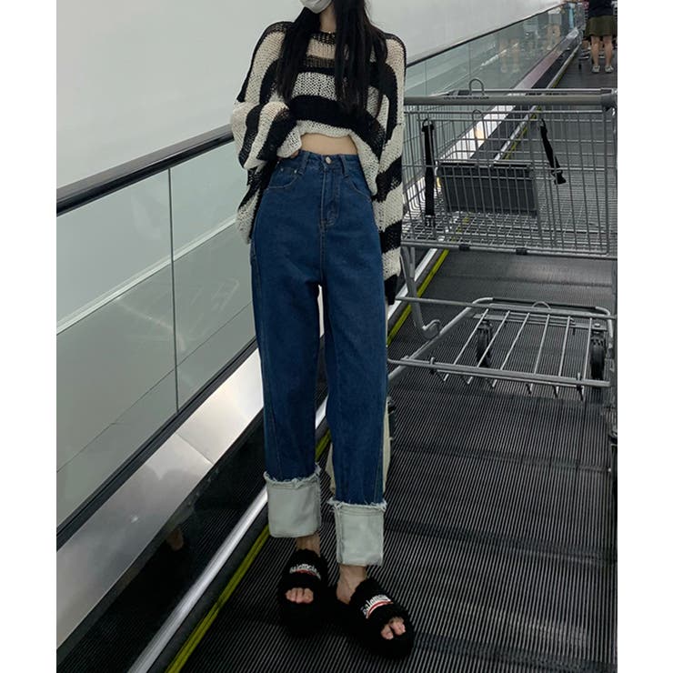 ロールアップストレートデニム パンツ 品番 Jlbw Jewelobe ジュエローブ のレディースファッション通販 Shoplist ショップリスト