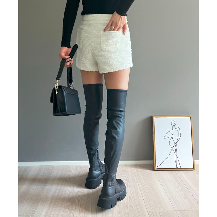 ラメツイードマイクロショートパンツ | Jewelobe | 詳細画像4 