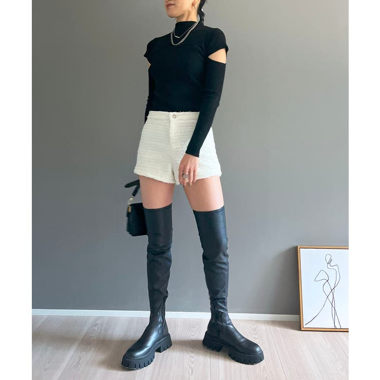 ラメツイードマイクロショートパンツ | Jewelobe | 詳細画像7 