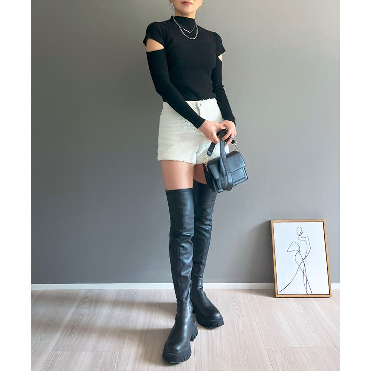 ラメツイードマイクロショートパンツ | Jewelobe | 詳細画像8 