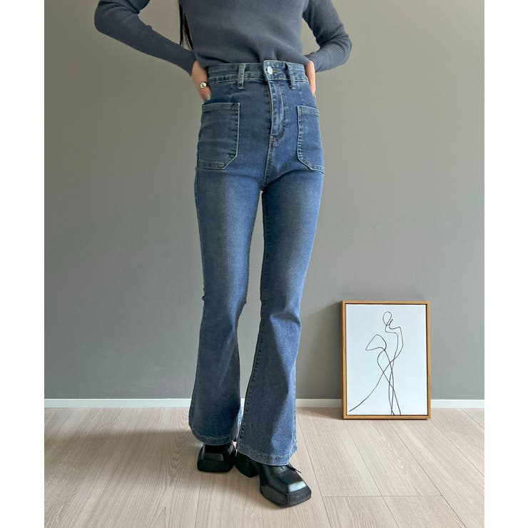 パッチポケットブーツカットデニム | Jewelobe | 詳細画像1 