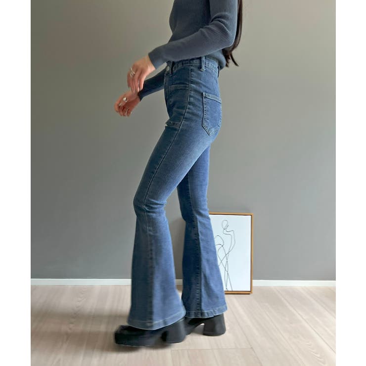 パッチポケットブーツカットデニム | Jewelobe | 詳細画像3 