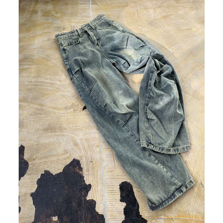 アシンメトリータックルーズデニムパンツ | Jewelobe | 詳細画像22 