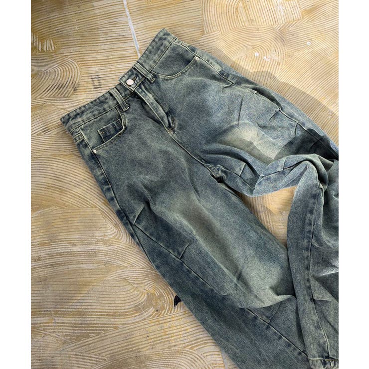 アシンメトリータックルーズデニムパンツ | Jewelobe | 詳細画像23 