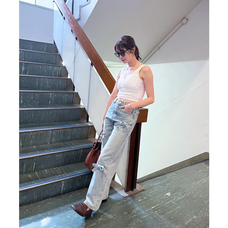 3リボンワイドデニムパンツ | Jewelobe | 詳細画像11 