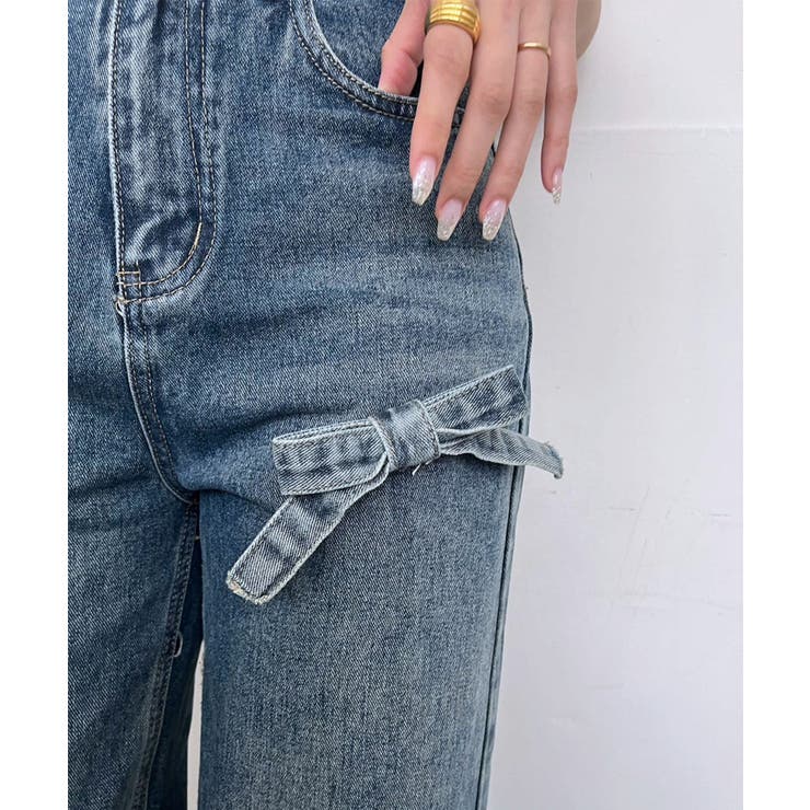 3リボンワイドデニムパンツ | Jewelobe | 詳細画像18 