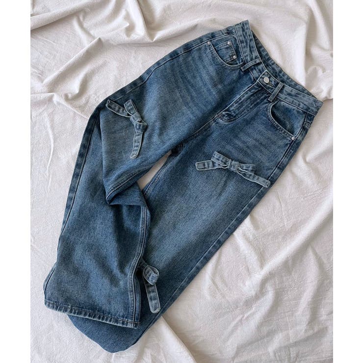 3リボンワイドデニムパンツ | Jewelobe | 詳細画像26 