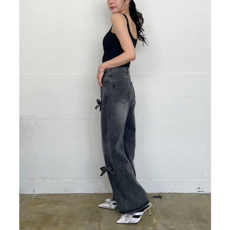 3リボンワイドデニムパンツ | Jewelobe | 詳細画像37 