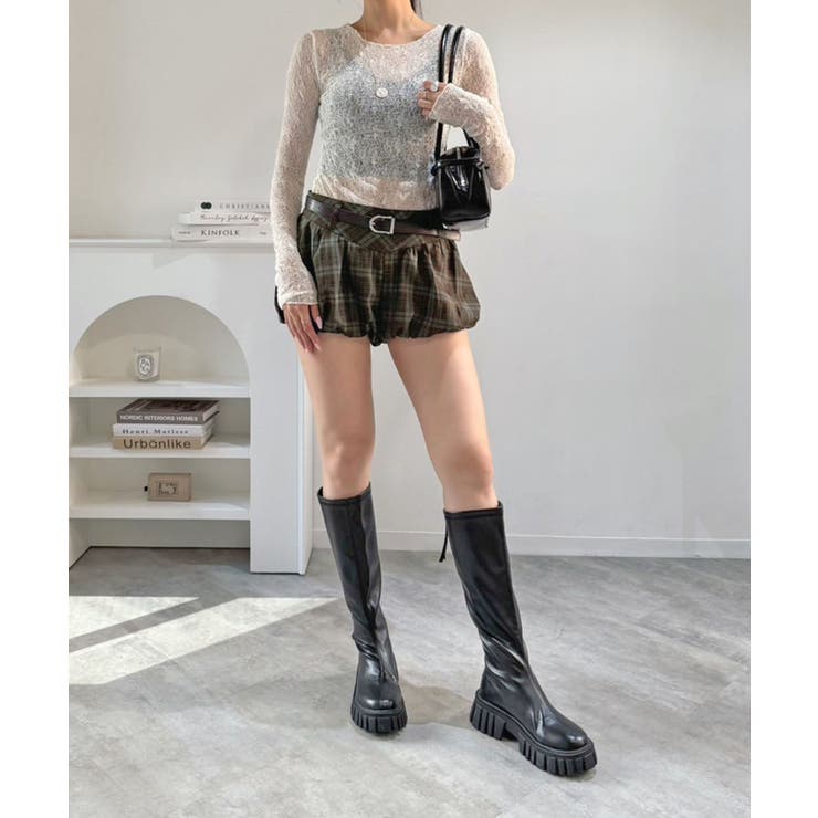 チェックマイクロバルーンパンツ | Jewelobe | 詳細画像12 