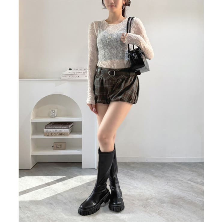 チェックマイクロバルーンパンツ | Jewelobe | 詳細画像13 