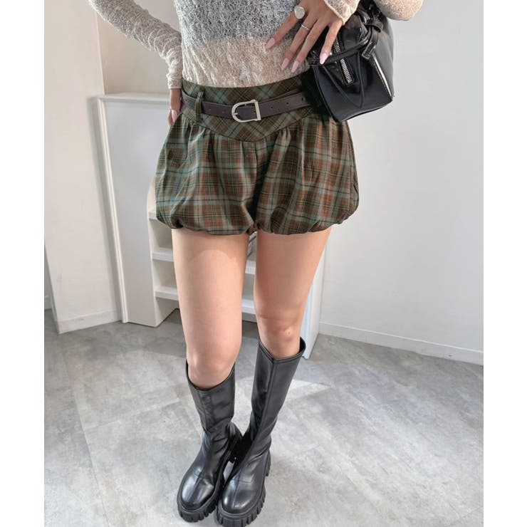 チェックマイクロバルーンパンツ | Jewelobe | 詳細画像4 