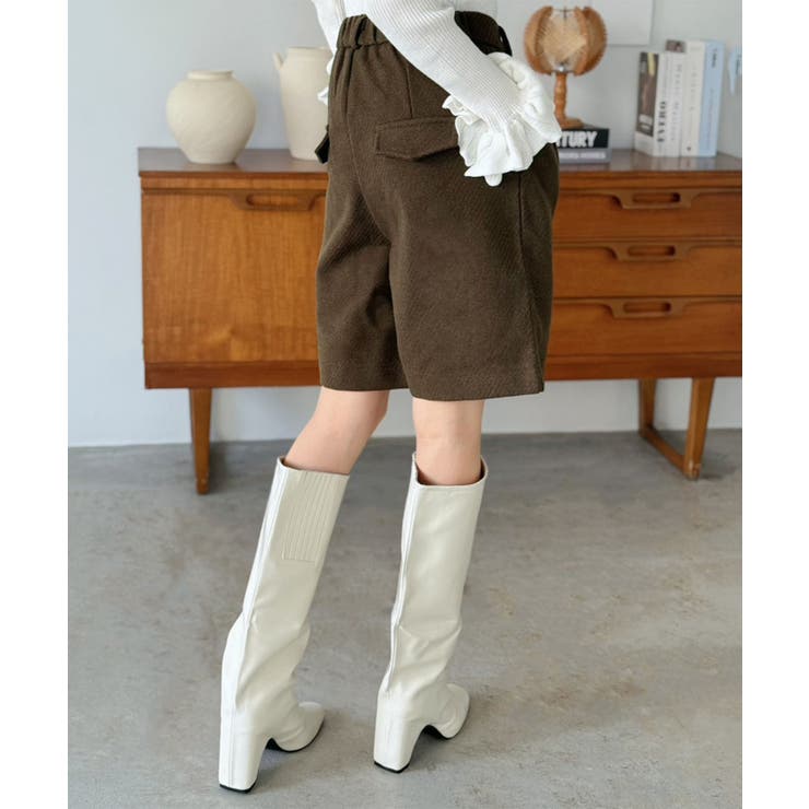 ウールタッチタックハーフパンツ | Jewelobe | 詳細画像13 