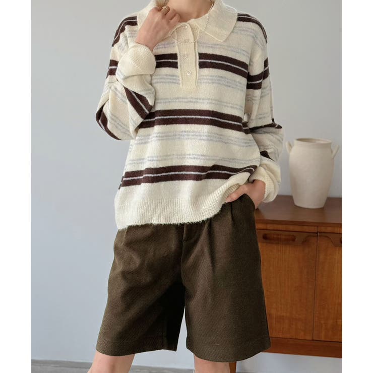 ウールタッチタックハーフパンツ | Jewelobe | 詳細画像17 