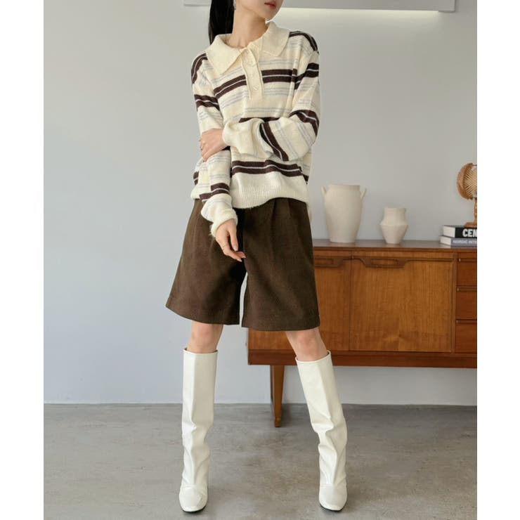 ウールタッチタックハーフパンツ | Jewelobe | 詳細画像19 