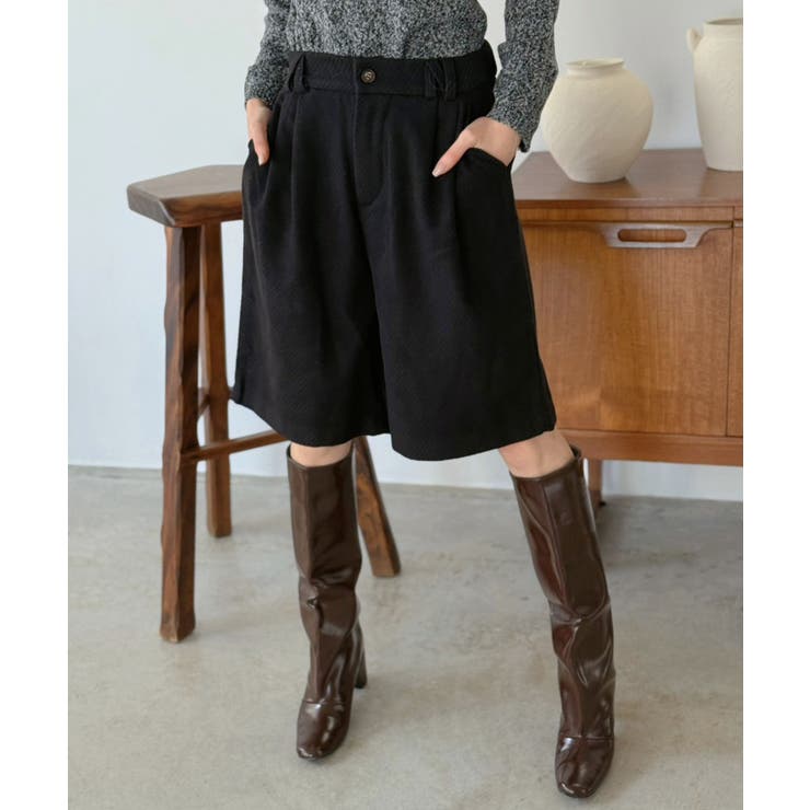 ウールタッチタックハーフパンツ | Jewelobe | 詳細画像21 