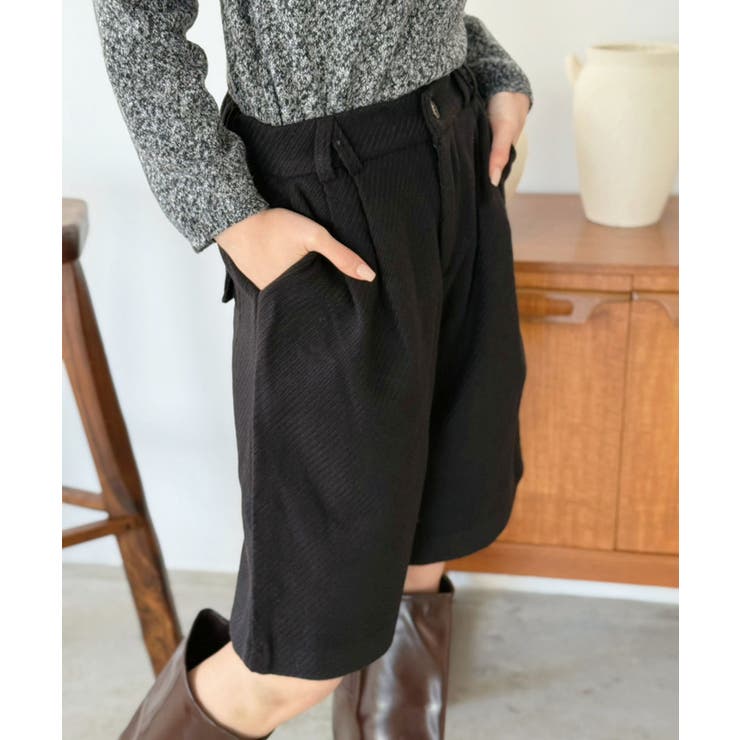 ウールタッチタックハーフパンツ | Jewelobe | 詳細画像23 