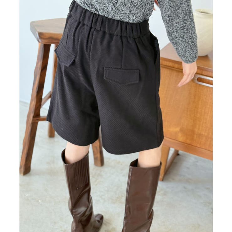 ウールタッチタックハーフパンツ | Jewelobe | 詳細画像24 